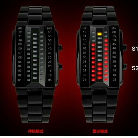 SKMEI Jam Tangan LED Pria - EMWS2DBKL D15 4