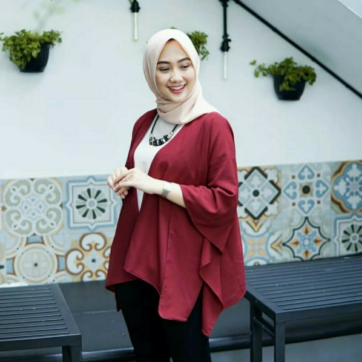 Sally Outer  Vest Muslim  Baju Cardigan Wanita 3