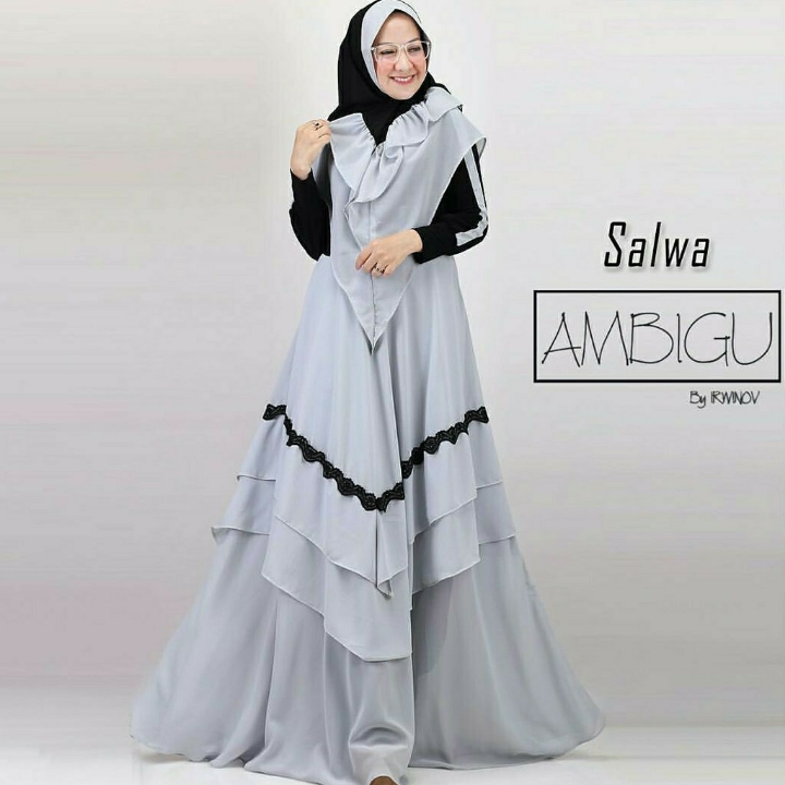 Salwa Gamis Syari Set Khimar - Wolfis Busui Zippy 2