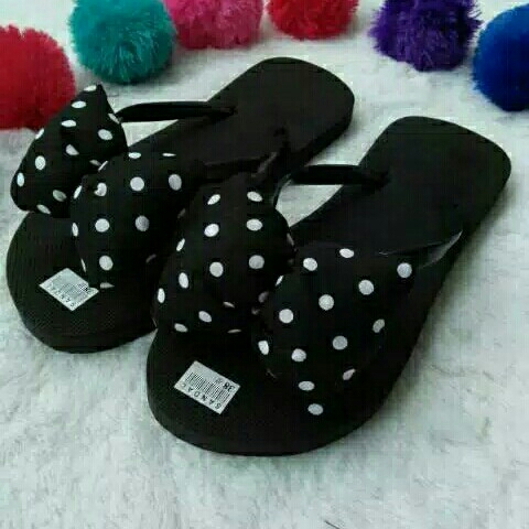 Sandal Jepit Spon Pita Polkadot 2