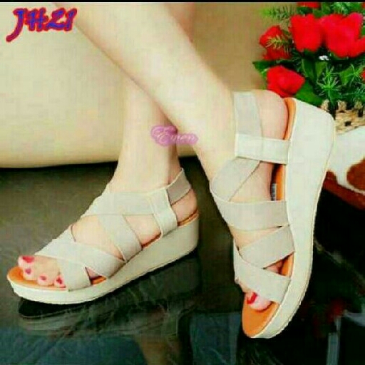 Sendal Wedges Wanita Part 1 4