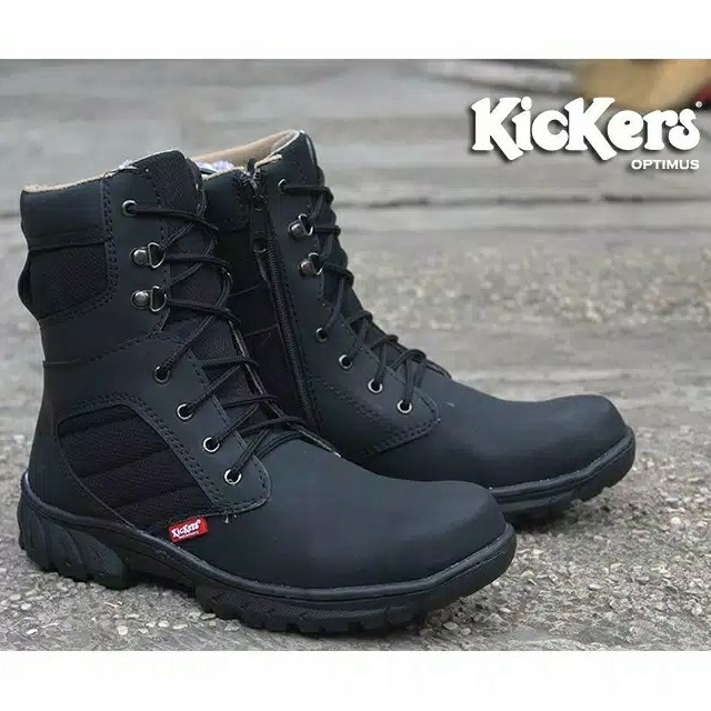 Sepatu Delta Kickers Optimus Black zipper 2