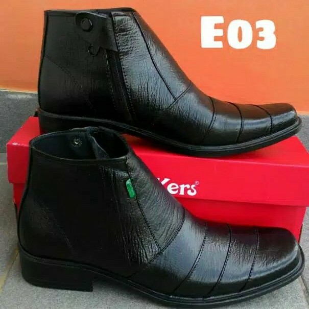 Sepatu Pantofel Kulit Sapi Asli Garut Risleting Formal Kerja Kantoran 4