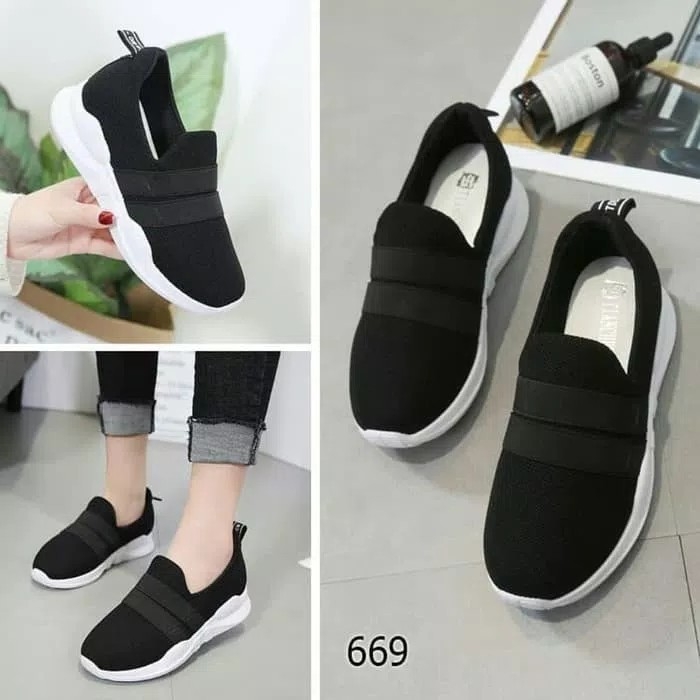 Sepatu Slip On Rubber DM40 Hitam 3