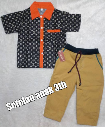 Setelan kemeja anak 3