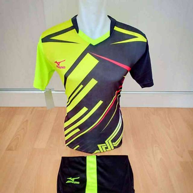 Setelan olahraga kaos sepak bola jersey futsal baju volly voli mizuno  2