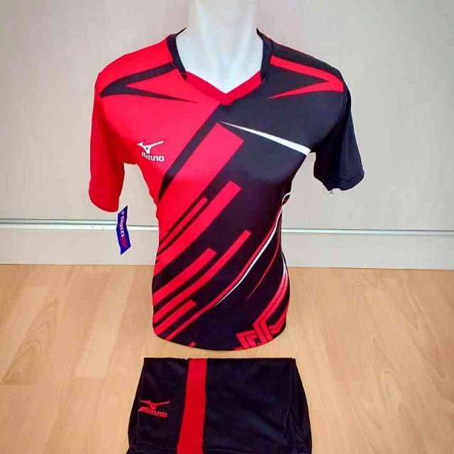 Setelan olahraga kaos sepak bola jersey futsal baju volly voli mizuno  3