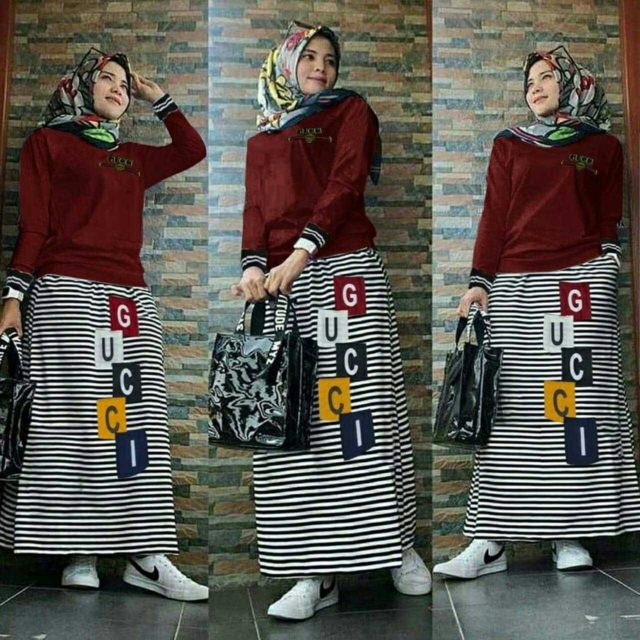 Set gucci bahan babyterry atasan babyterry 2