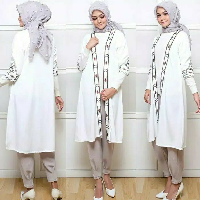 Shafa Cardigan  Kimono Etnik Thailand  Muslim Fashion 2