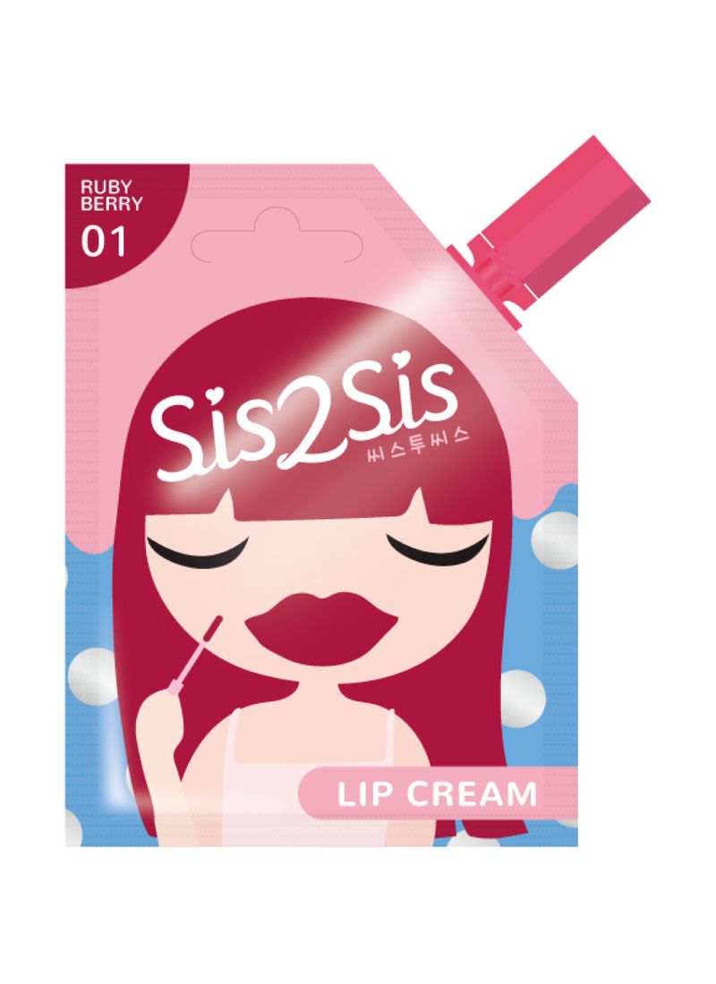 Sis2sis Matte Lip Cream 01 Rubby Berry 2Ml