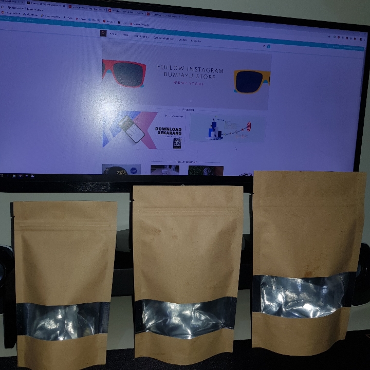 Standing Pouch 12x20cm Alumunium Foil Window 2
