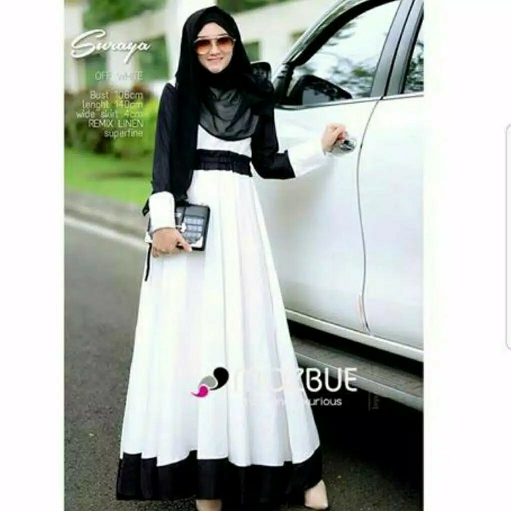 Suraya maxi  dress maxi kekinian  gamis suraya remaja 4warna 4