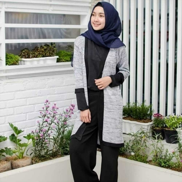 Sweater  Outer Long Cardigan - FAM 007 2