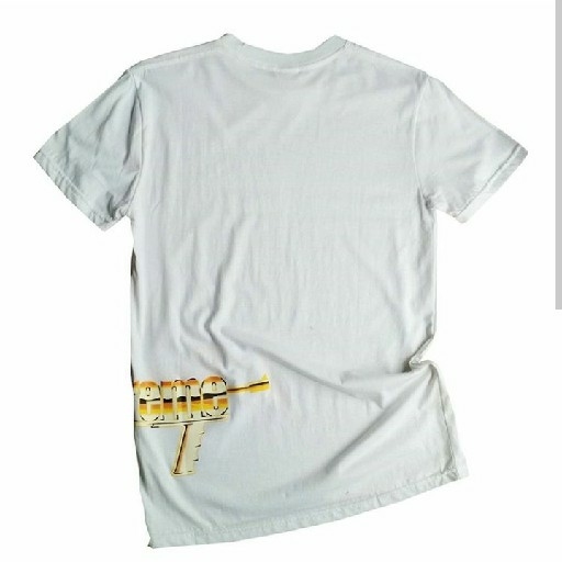 T shirt Kaos Distro Skate Supreme Ak47 Gold 2