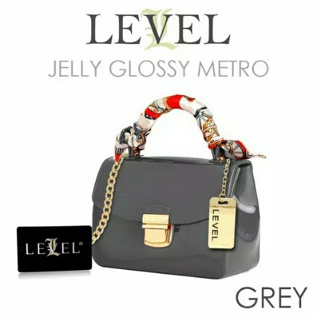 TAS JELLY METROPOLIS  GLOSSY tanpa syal 2