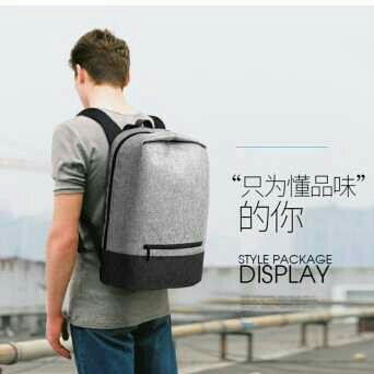 Tas Ransel Laptop Grey 3