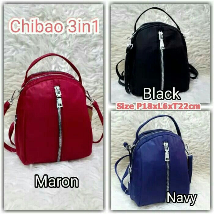 Tas jinjing wanita import  CHIBAO  3in1 5