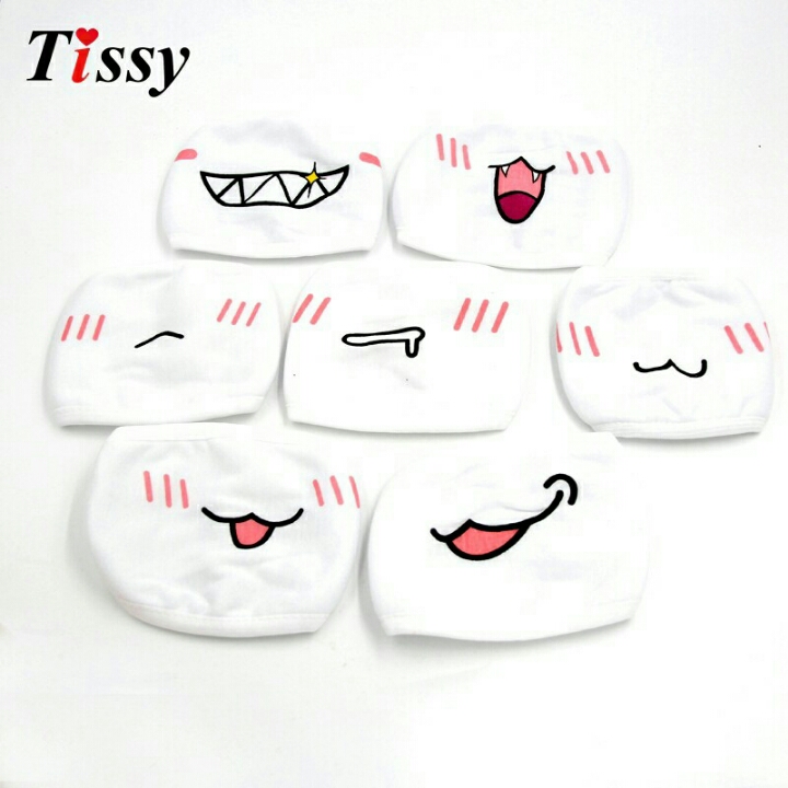 Tissy Emoji Masker Lucu Anti Polusi Udara  OMSEC7WHI D2 3