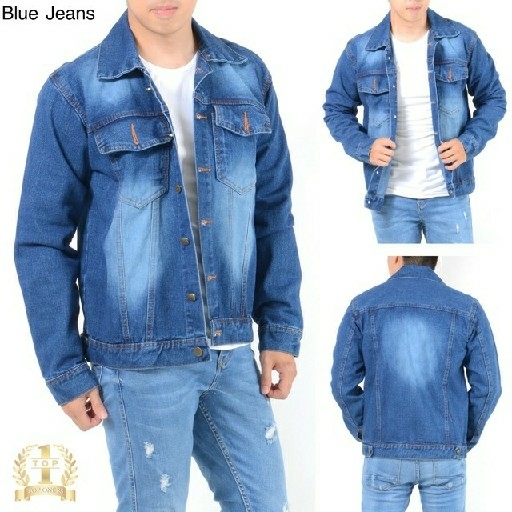 Topone88 Jaket Jeans DENIM Pria 2