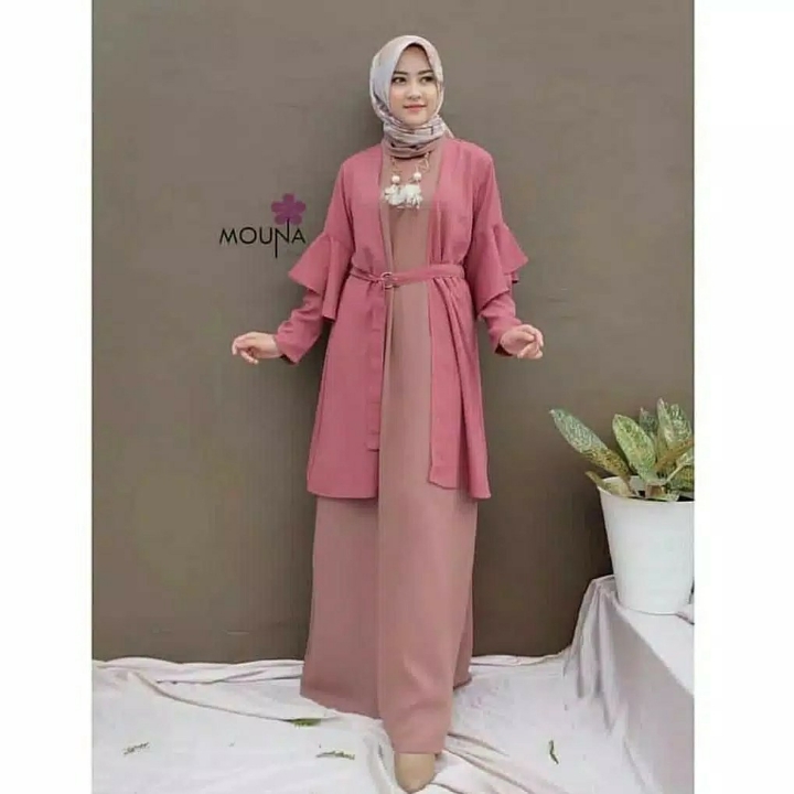 Trusya Baju Setelan Dress 2in1 Outer 2