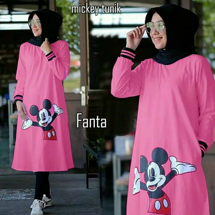 Tunik WanitaBaju Muslim Kaos Combed 3