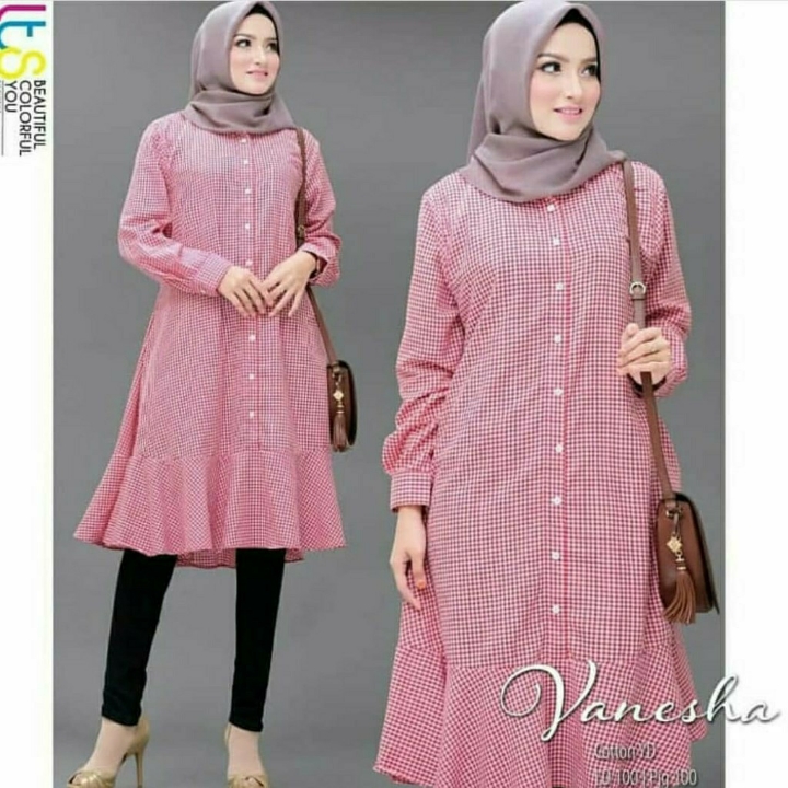 Vanesha Tunik Baju Atasan Muslim Katun 2