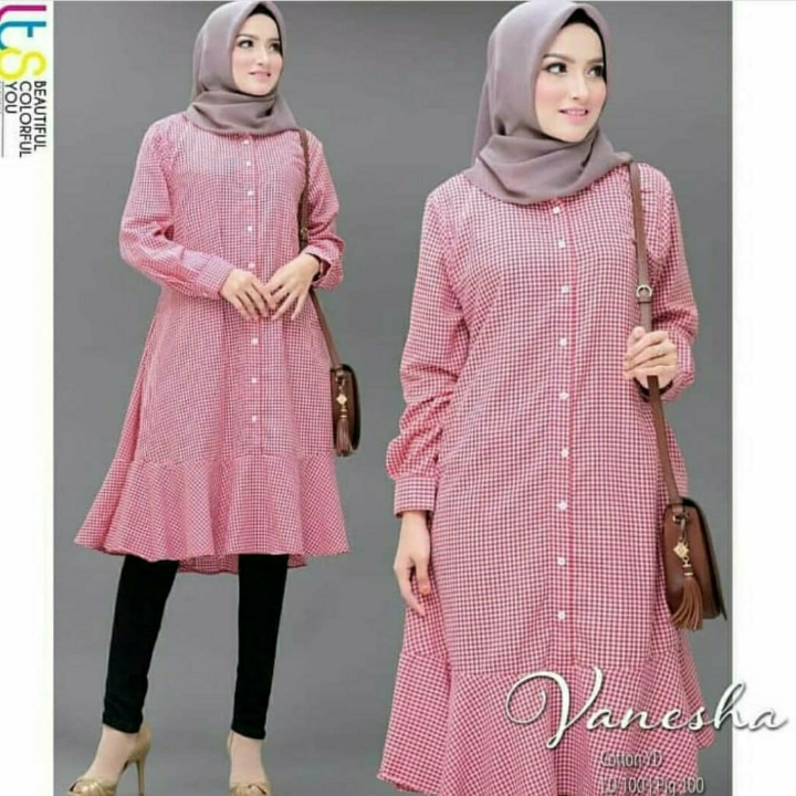 Vanesha Tunik Baju Atasan Muslim Katun 2