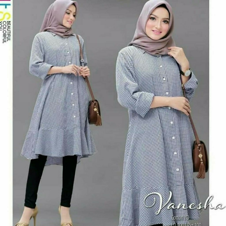 Vanesha Tunik Baju Atasan Muslim Katun 4