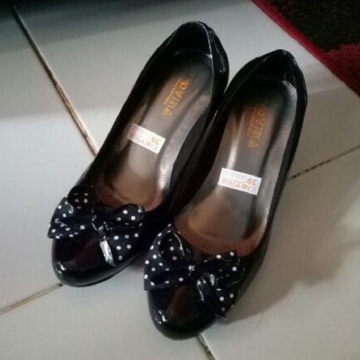 Wedges Pantofel Pita Polkadot 2