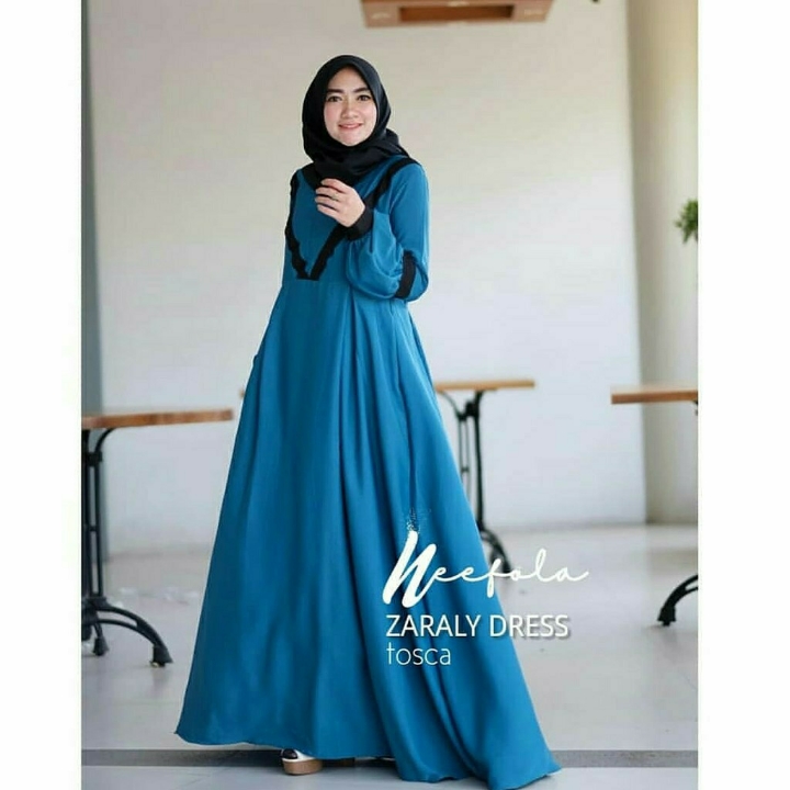 Zaraly Maxi Dress Gamis Moscrepe 3