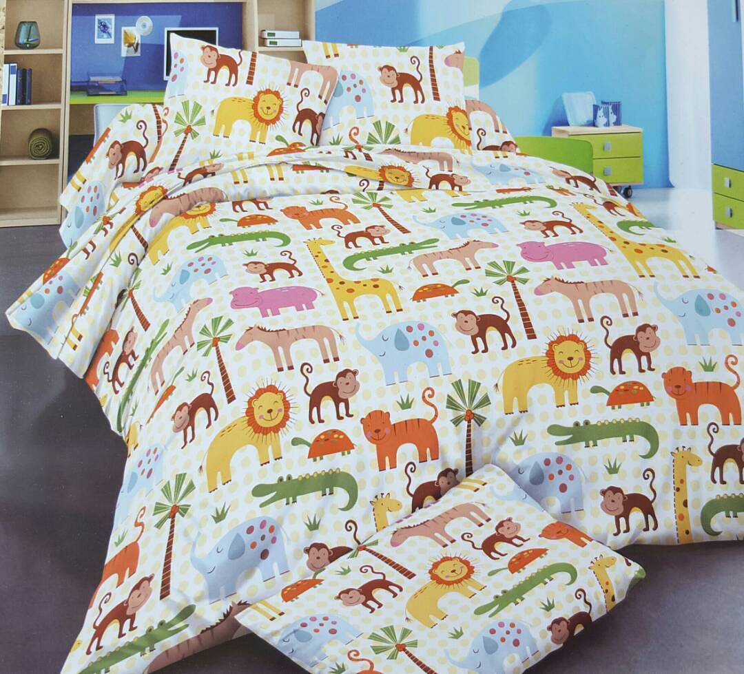 Sprei Motif Animal Putih