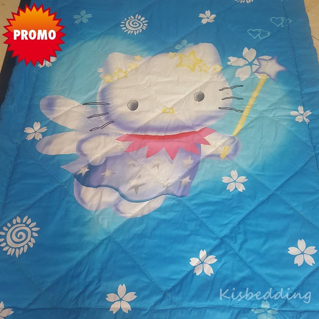 Sprei Anak Hello Kitty Blue