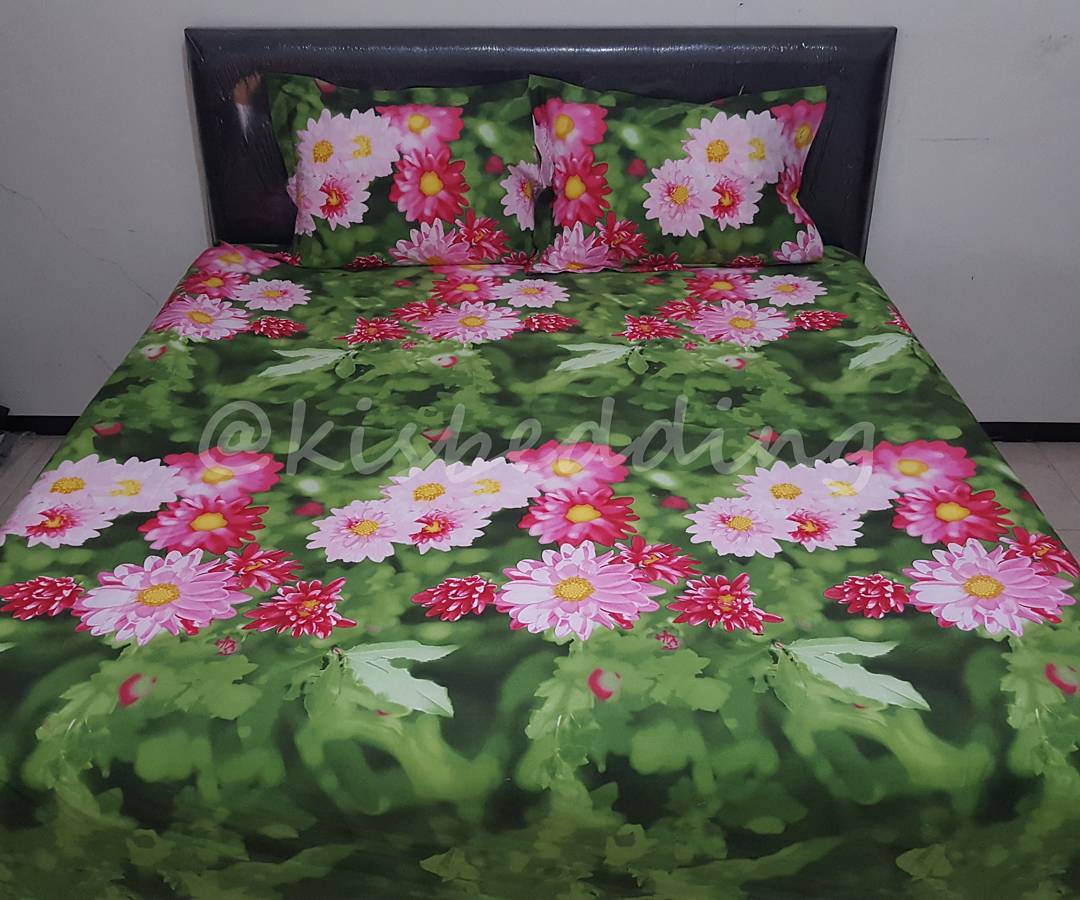 Sprei Motif Pink Flowers