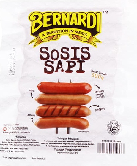 bernardi sosis sapi 500gr
