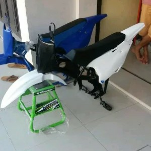 frame sasis rangka gtx bebek modif snd model yz85 plus arm untuk vega  2