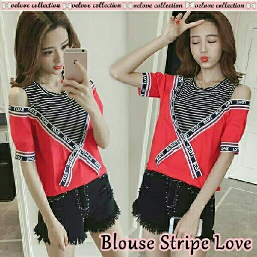fs Blouse stripe love  2