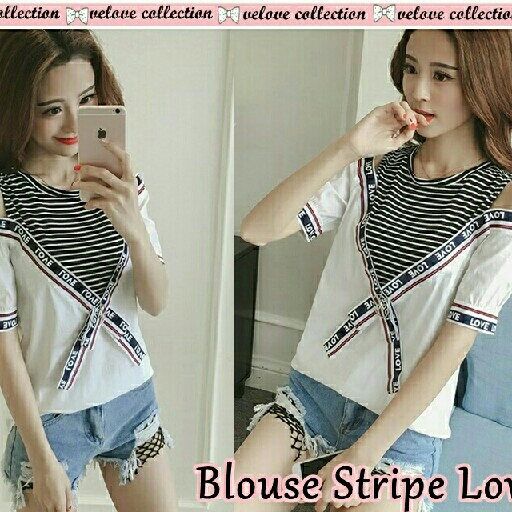 fs Blouse stripe love  3