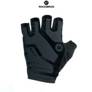 - ROCKBROS S196 BIKE GLOVE HALF FINGER  - SARUNG TANGAN BLACK MERK ROC