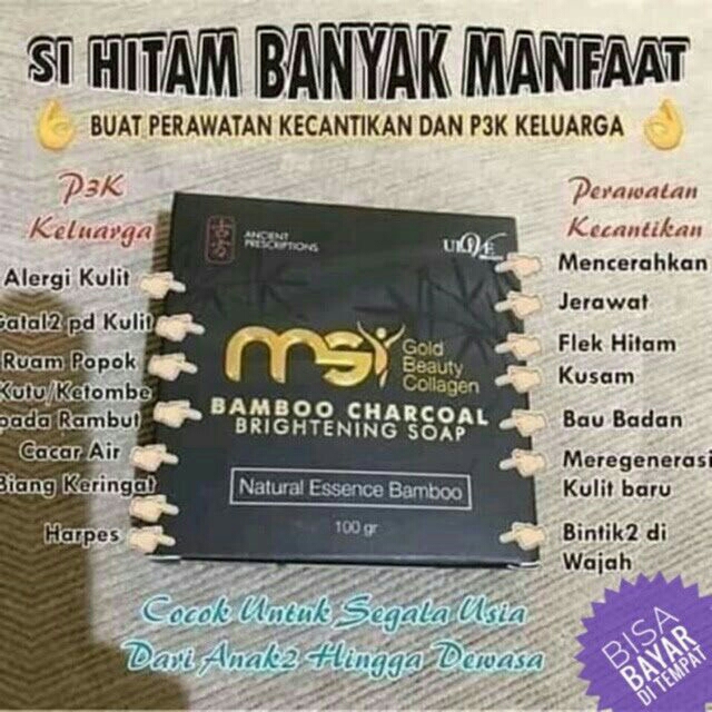  BAMBOO CHARCOAL BRIGHTENING SOAP MSI 3