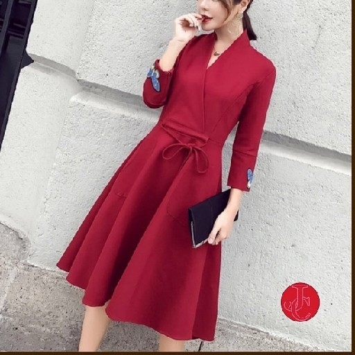  Dress Kupbor Merah 