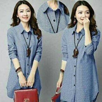  Dress Little Square Blue 