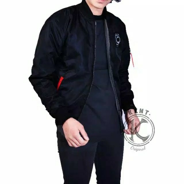  Jaket Bomber 2in1 KENT Black