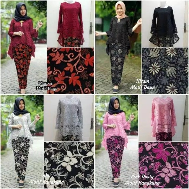  RealPic Set Kebaya BIANCA PREMIUM Brukat Cord 2