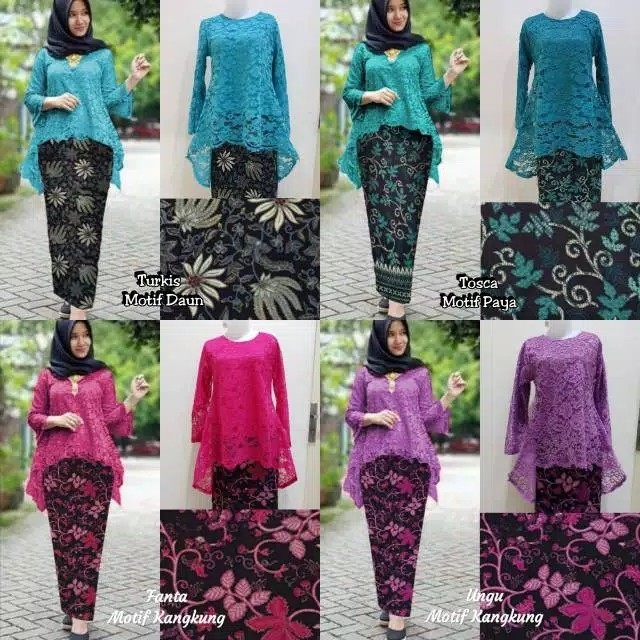  RealPic Set Kebaya BIANCA PREMIUM Brukat Cord 3