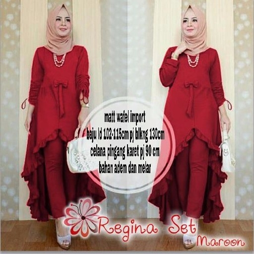  Regina Set Maroon 