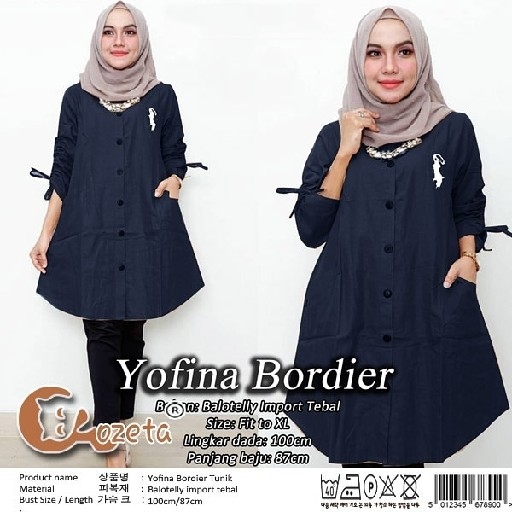  YOFINA TUNIK NAVY 