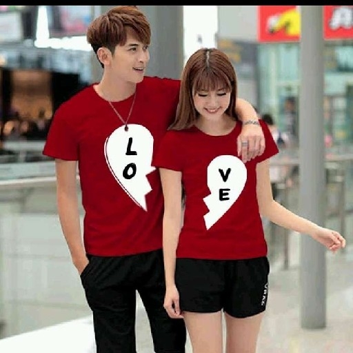 08 Cp Kaos Love Maroon