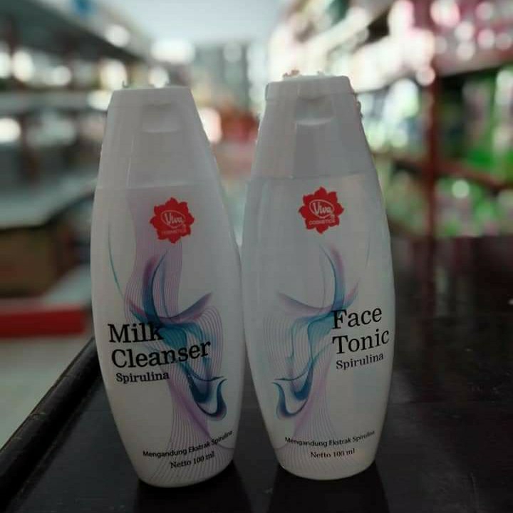 100ml - Viva Spirulina Milk Cleanser And Face Tonic