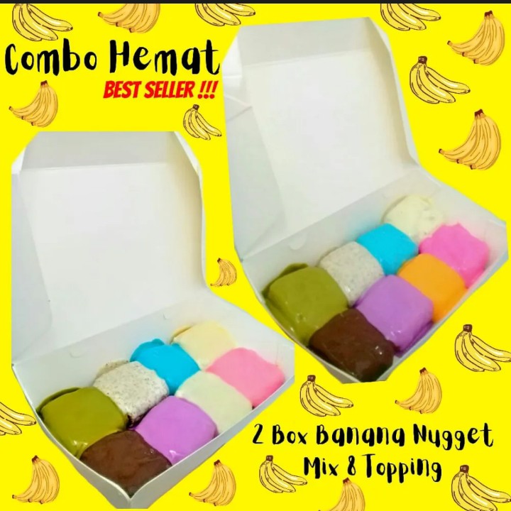 2 Box Banana Nugget Mix 8 Toping