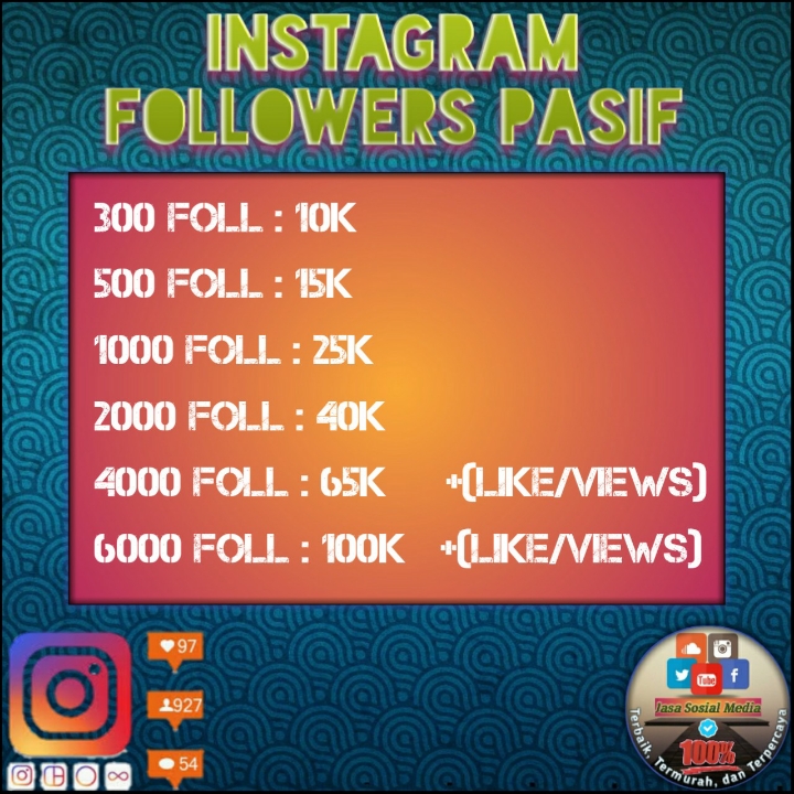 2000 Followers Pasif